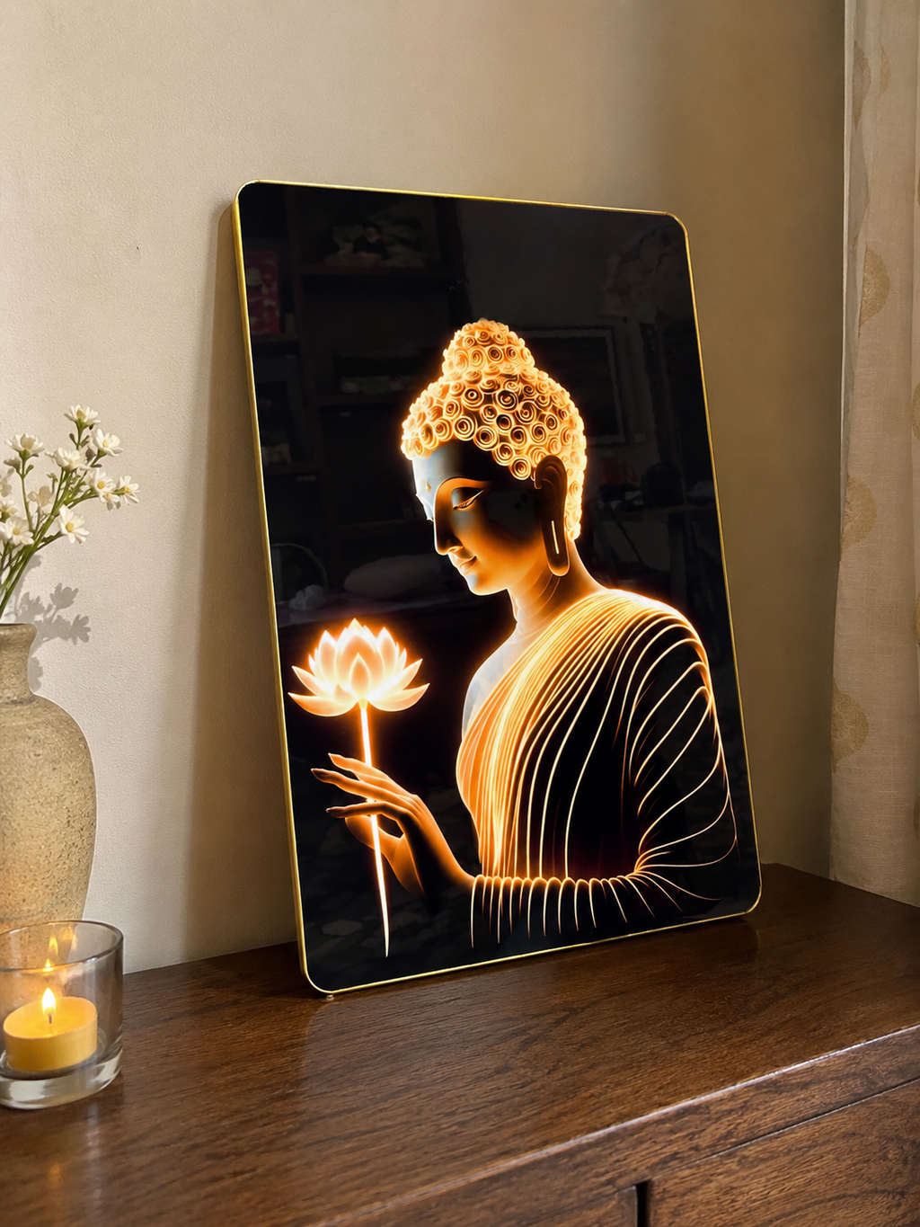 NRBP2 - Buddha Lotus Glow - พระพุทธรูปดอกบัวเรืองแสง
