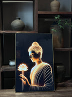 P01 - Buddha Lotus Glow - พระพุทธรูปดอกบัวเรืองแสง