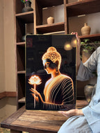 P01 - Buddha Lotus Glow - พระพุทธรูปดอกบัวเรืองแสง
