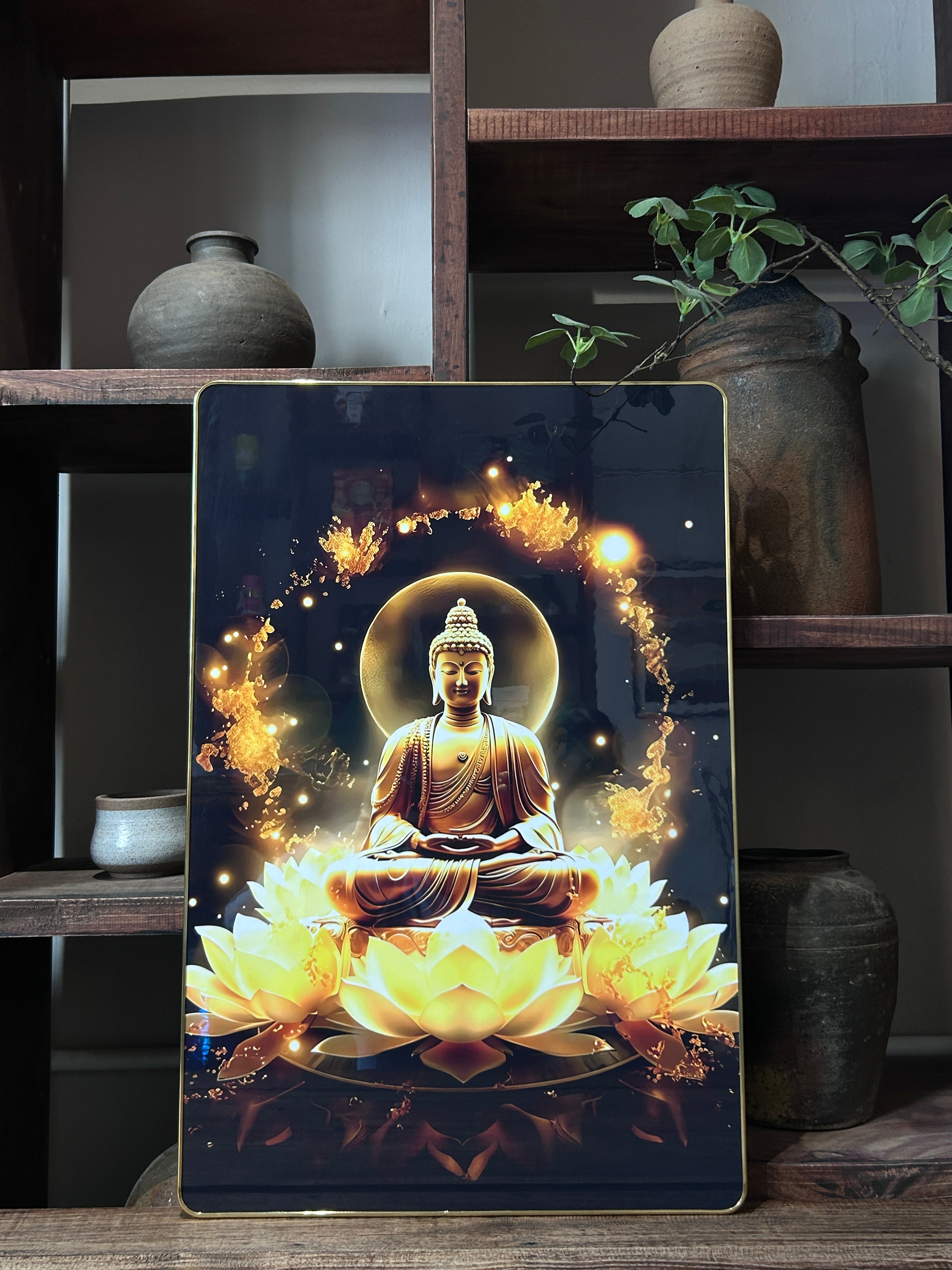 P02 - Golden Lotus Buddha Aura - พระพุทธเจ้าแห่งแสงบัวทอง