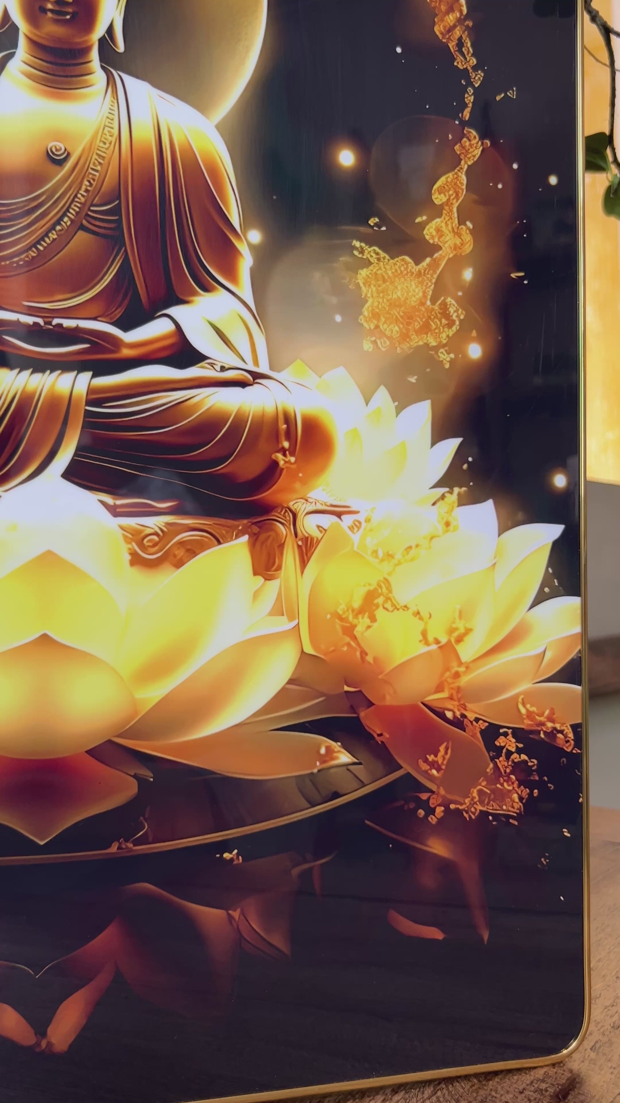 P02 - Golden Lotus Buddha Aura - พระพุทธเจ้าแห่งแสงบัวทอง