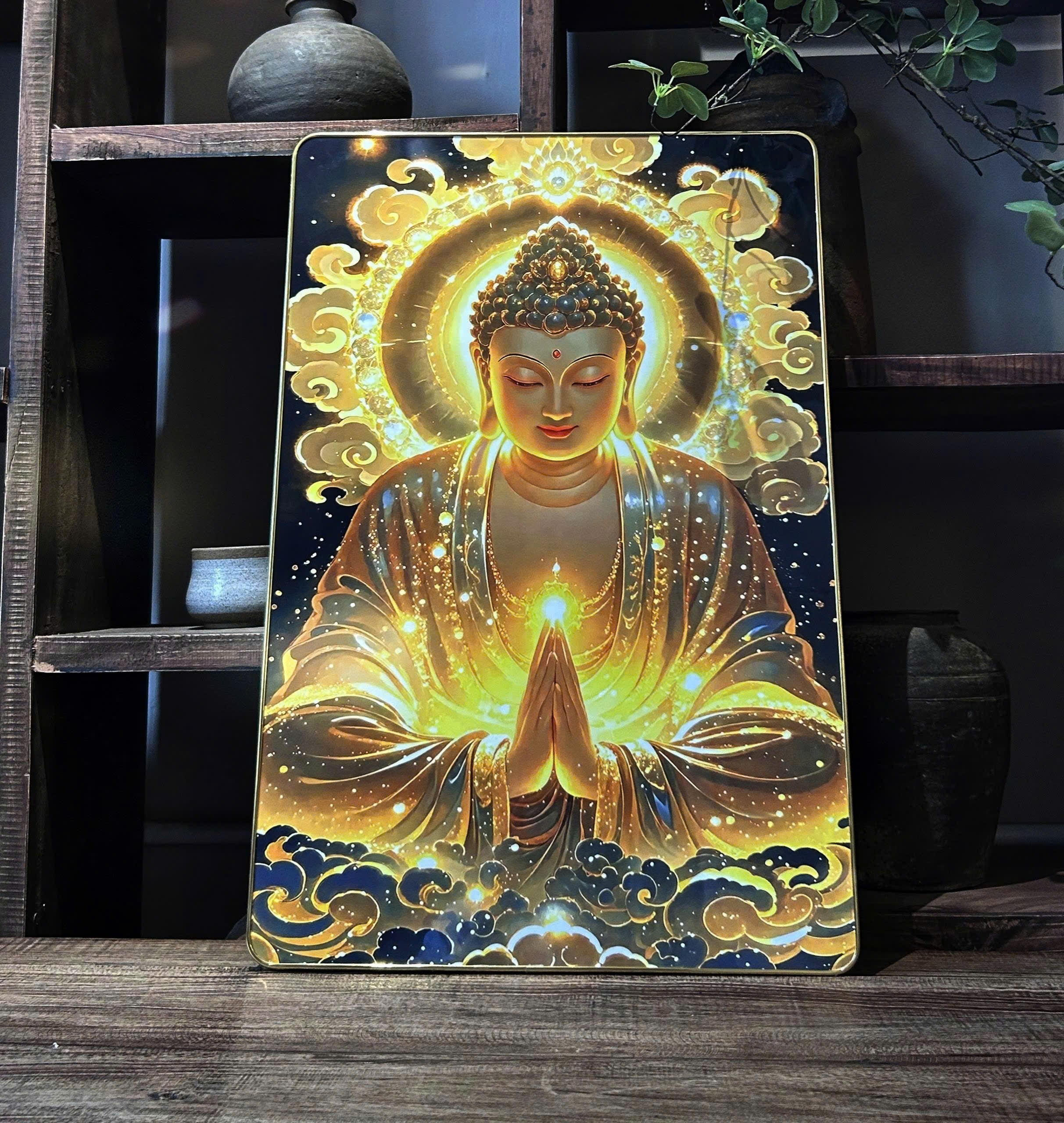 P03 - Golden Blessing Buddha Light  - พระพุทธพรทอง